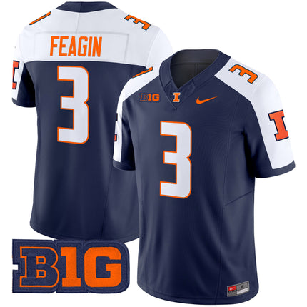Men's Illinois Fighting Illini 2024 Vapor Limited Jersey - All Stitched