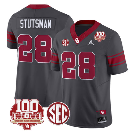 Men's Oklahoma Sooners 100th Anniversary Patch Vapor Limited Jersey - All Stitched