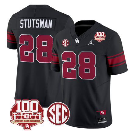 Men's Oklahoma Sooners 100th Anniversary Patch Vapor Limited Jersey - All Stitched