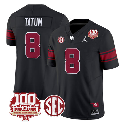 Men's Oklahoma Sooners 100th Anniversary Patch Vapor Limited Jersey - All Stitched