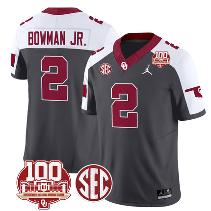 Men's Oklahoma Sooners 100th Anniversary Patch Vapor Limited Jersey - All Stitched