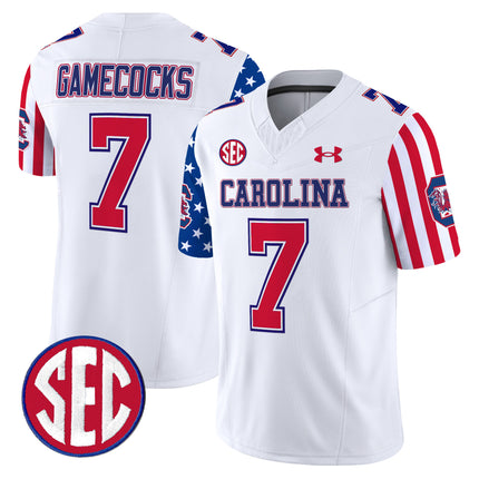 Men's South Carolina Gamecocks American Style Vapor Limited Jersey - All Stitched
