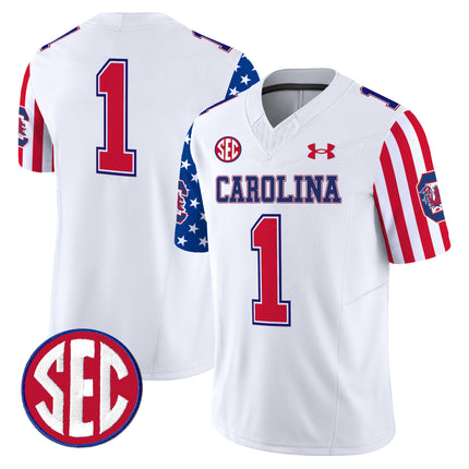 Men's South Carolina Gamecocks American Style Vapor Limited Jersey - All Stitched