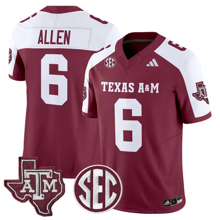 Men's Texas A&M Aggies 2024 Vapor Limited Jersey - All Stitched