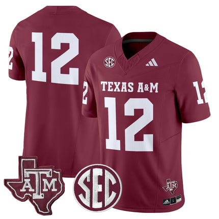 Men's Texas A&M Aggies 2024 Vapor Limited Jersey - All Stitched
