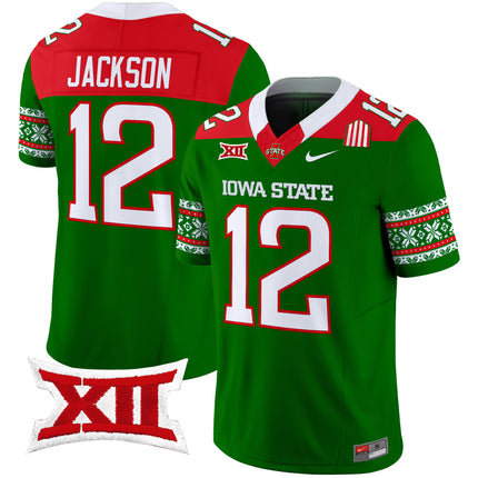 Men's Iowa State Cyclones 2024 Christmas Vapor Limited Jersey - All Stitched