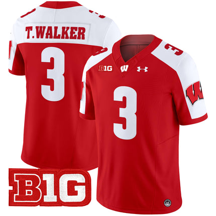 Men's Wisconsin Badgers 2024 Vapor Limited Jersey - All Stitched