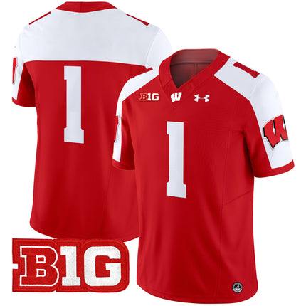 Men's Wisconsin Badgers 2024 Vapor Limited Jersey - All Stitched