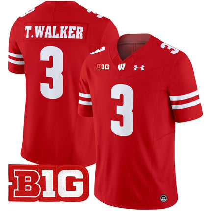 Men's Wisconsin Badgers 2024 Vapor Limited Jersey - All Stitched