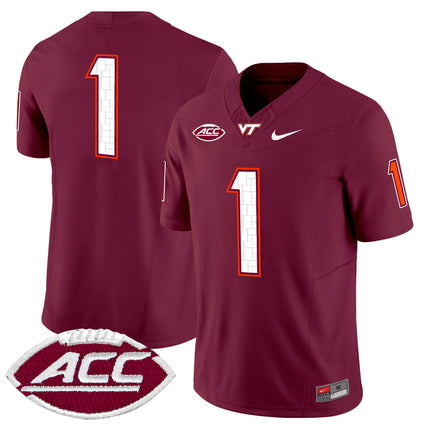Men's Virginia Tech Hokies 2024 Vapor Limited Jersey - All Stitched
