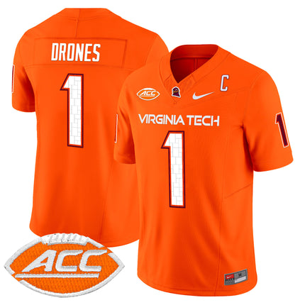 Men's Virginia Tech Hokies 2024 Vapor Limited Jersey - All Stitched