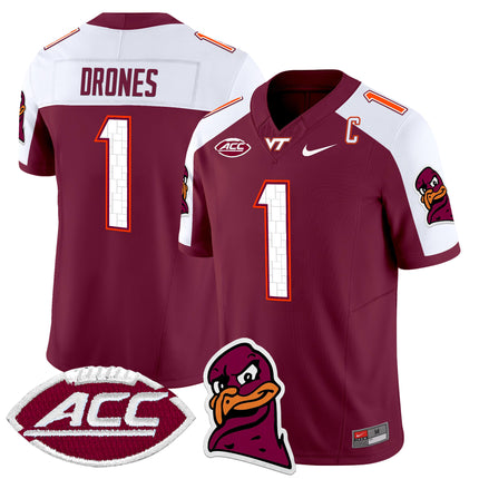 Men's Virginia Tech Hokies 2024 Vapor Limited Jersey - All Stitched