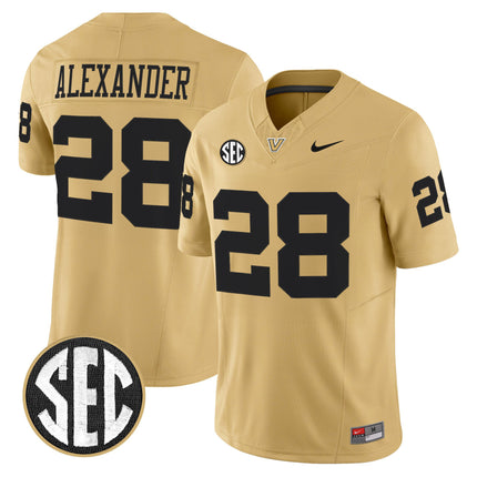 Men's Vanderbilt Commodores 2025 Vapor Limited Jersey - All Stitched
