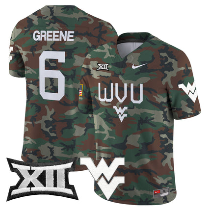West Virginia Mountaineers 2024 Military Vapor Limited Jersey - All Stitched