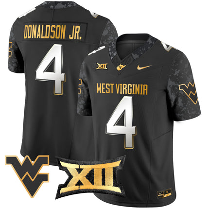 Men's West Virginia Mountaineers 2024 Gold Vapor Limited Jersey - All Stitched