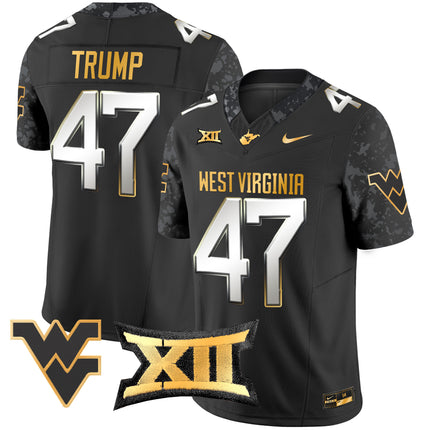 Men's West Virginia Mountaineers 2024 Gold Vapor Limited Jersey - All Stitched