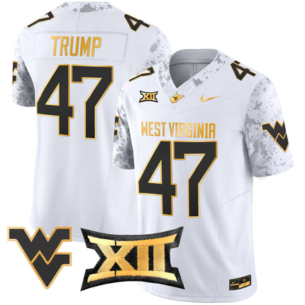 Men's West Virginia Mountaineers 2024 Gold Vapor Limited Jersey - All Stitched