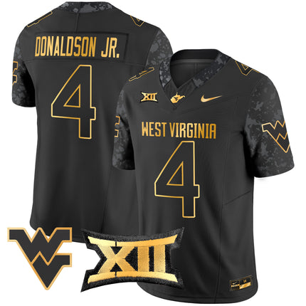 Men's West Virginia Mountaineers 2024 Gold Vapor Limited Jersey - All Stitched