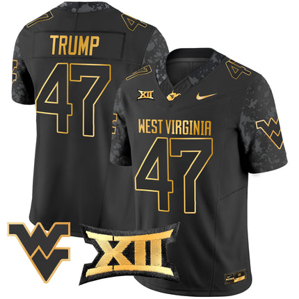 Men's West Virginia Mountaineers 2024 Gold Vapor Limited Jersey - All Stitched
