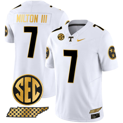 Men's Tennessee Volunteers 2024 Gold Vapor Limited Jersey V2 - All Stitched