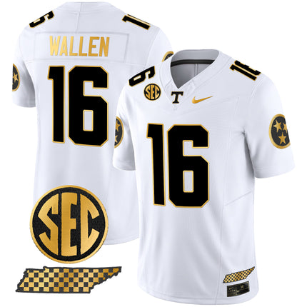 Men's Tennessee Volunteers 2024 Gold Vapor Limited Jersey V2 - All Stitched