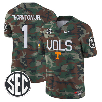 Tennessee Volunteers 2024 Military Vapor Limited Jersey - All Stitched