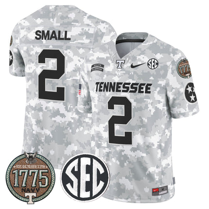 Men's Volunteers 2024 Salute to Service Establishment Year Patch Vapor Limited Jersey - All Stitched
