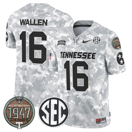 Men's Volunteers 2024 Salute to Service Establishment Year Patch Vapor Limited Jersey - All Stitched