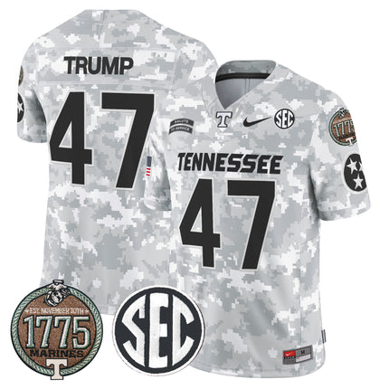 Men's Volunteers 2024 Salute to Service Establishment Year Patch Vapor Limited Jersey - All Stitched