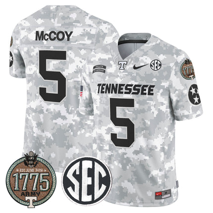 Men's Volunteers 2024 Salute to Service Establishment Year Patch Vapor Limited Jersey - All Stitched
