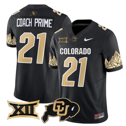 Men's Colorado Buffaloes Vapor Limited Jersey V4 - Big 12 XII Patch - All Stitched