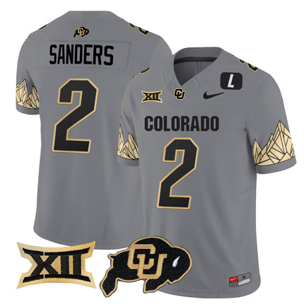 Men's Colorado Buffaloes Vapor Limited Jersey V4 - Big 12 XII Patch - All Stitched