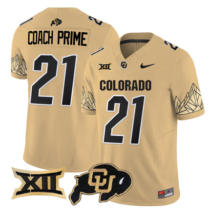Men's Colorado Buffaloes Vapor Limited Jersey V4 - Big 12 XII Patch - All Stitched