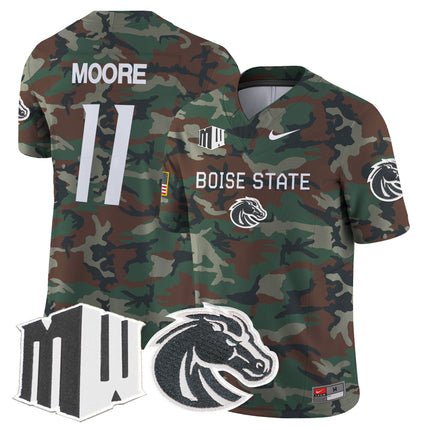 Boise State Broncos 2024 Military Vapor Limited Jersey - All Stitched