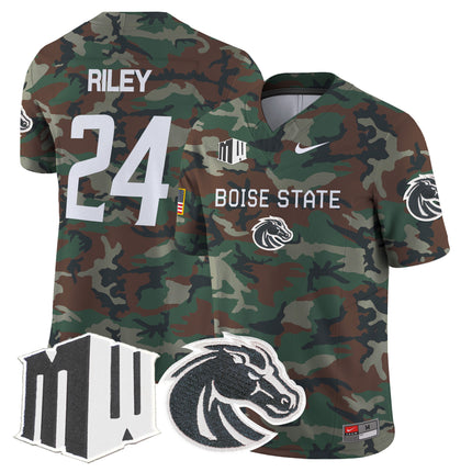 Boise State Broncos 2024 Military Vapor Limited Jersey - All Stitched