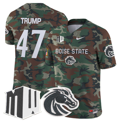 Boise State Broncos 2024 Military Vapor Limited Jersey - All Stitched