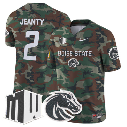 Boise State Broncos 2024 Military Vapor Limited Jersey - All Stitched