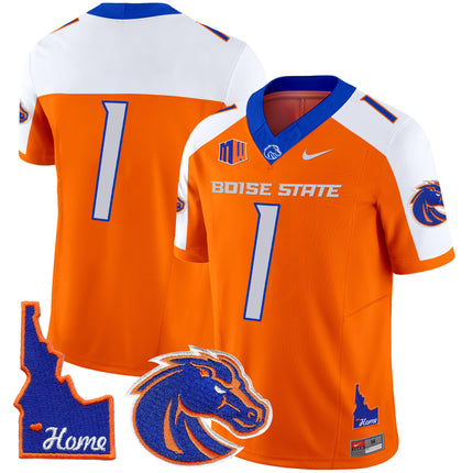 Men's Boise State Broncos 2024 Home Patch Vapor Limited Jersey - All Stitched