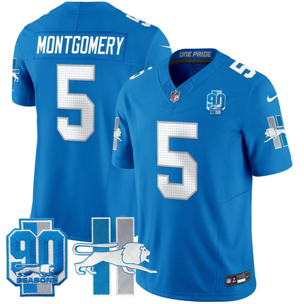 Men's Detroit Lion 1946 Throwback Vapor Limited Jersey - All Stitched