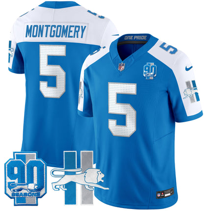 Men's Detroit Lion 1946 Throwback Vapor Limited Jersey - All Stitched
