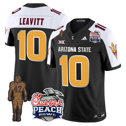 Men's Sun Devils Pat Tillman & Peach Bowl Patch Vapor Limited Jersey V2 - All Stitched