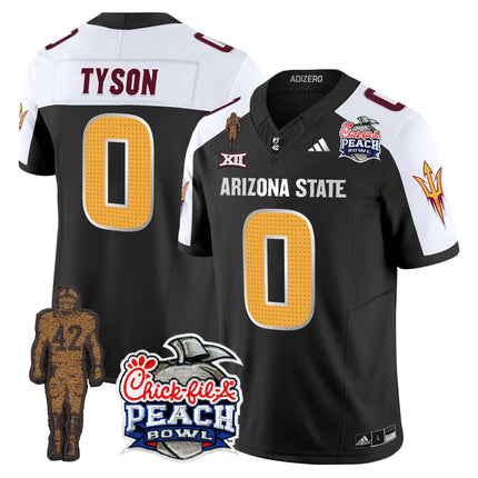 Men's Sun Devils Pat Tillman & Peach Bowl Patch Vapor Limited Jersey V2 - All Stitched