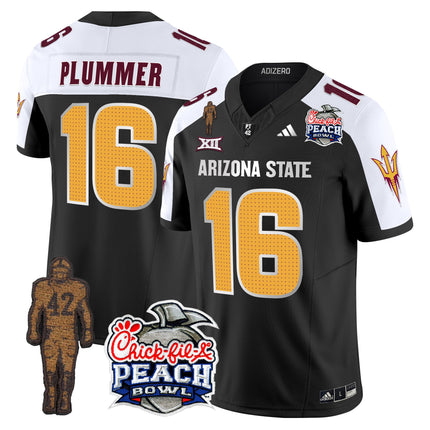Men's Sun Devils Pat Tillman & Peach Bowl Patch Vapor Limited Jersey V2 - All Stitched