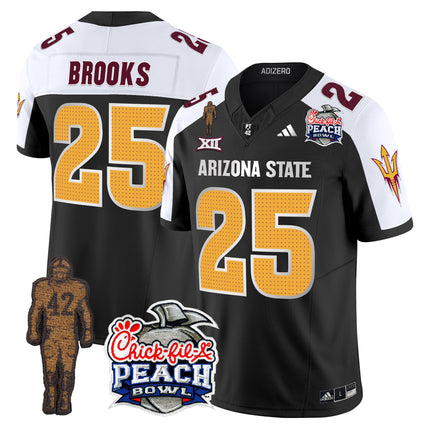 Men's Sun Devils Pat Tillman & Peach Bowl Patch Vapor Limited Jersey V2 - All Stitched