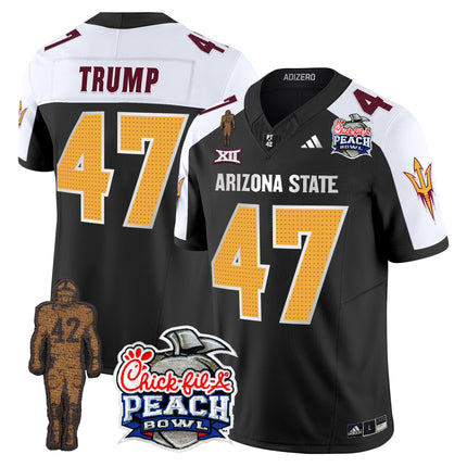 Men's Sun Devils Pat Tillman & Peach Bowl Patch Vapor Limited Jersey V2 - All Stitched