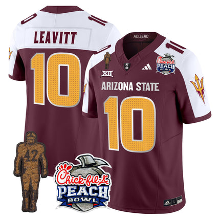 Men's Sun Devils Pat Tillman & Peach Bowl Patch Vapor Limited Jersey V2 - All Stitched