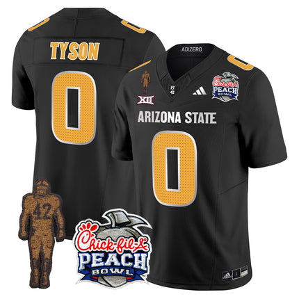 Men's Sun Devils Pat Tillman & Peach Bowl Patch Vapor Limited Jersey V2 - All Stitched