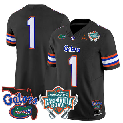 Men's Florida Gators 2025 Gasparilla Bowl Patch Vapor Limited Jersey - All Stitched