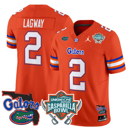 Men's Florida Gators 2025 Gasparilla Bowl Patch Vapor Limited Jersey - All Stitched