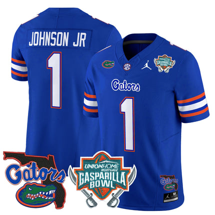 Men's Florida Gators 2025 Gasparilla Bowl Patch Vapor Limited Jersey - All Stitched